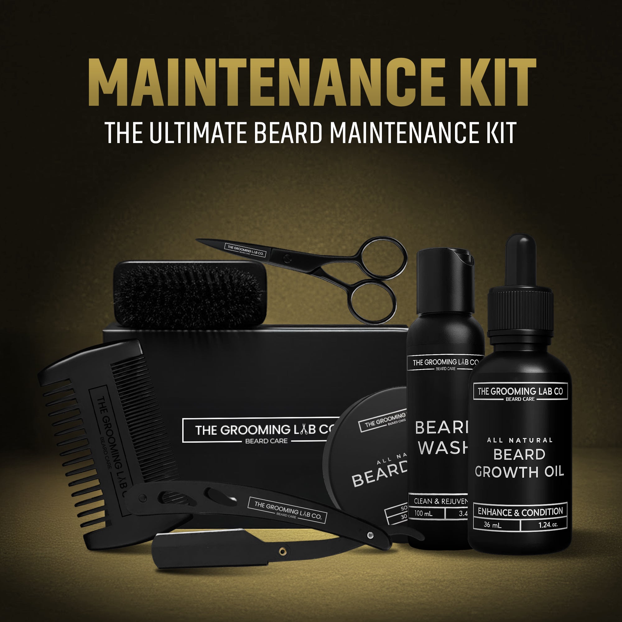 Beard Maintenance Kit – Shape, Style & Perfect Your Beard Daily